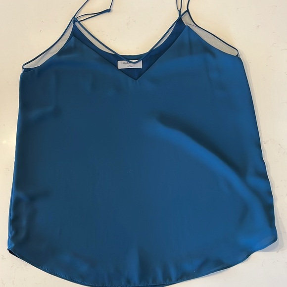 Babaton Tops - Babaton Teal Blue Satin Camisole